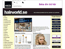 Tablet Screenshot of hairworld.se